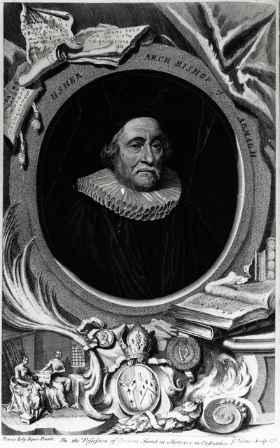 James Ussher (engraved by George Vertue, 1738) by Peter Lely